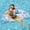 #Blue, variant on 100Fens Pool supplies Summer Environmentally Friendly PVC Printed Pool Floating Bed With Cup Holders Back Recliner-shaped Seat Inflatable Floating Rows Summer Pool Essentials