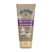 Gold Bond Cocoa Butter Glow Daily Hydrating Lotion with Shea Butter, Cocoa Butter and Coconut Oil, Exfoliating Moisturizer for Dry Skin, 5.5 oz.