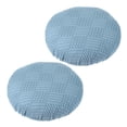 thumbnail image 1 of Funda de taburete redondo Uxcell, fundas elásticas para taburetes, funda de cojín de taburete lavable, funda de asiento de silla de bar elástica azul oscuro 11"-14", 1 of 7