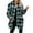 Green womens coat, variant on Usmixi Winter Womens Shacket Jacket Women Flannel Coat Button Down Lapel Classic Plaid Print Fleece Shirt Jacket Plus Size Comfy Woolen Outerwear with Pocket 2023 Shacket Jacket
