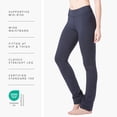 thumbnail image 3 of Fishers Finery Women's Ecofabric Straight Leg Yoga Pant; Cotton & Modal Blend (Navy, L), 3 of 6