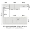thumbnail image 3 of Cocina Integral MADESA Agata 270cm Blanco, 3 of 10