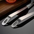 thumbnail image 6 of Kitchen Dia 7.2CM One Piece Stainless Steel Skimmer/Slotted Spoon/Strainer Ladle with Hook and Hole for Easy Hanging,11.4"x 2.8", 6 of 9