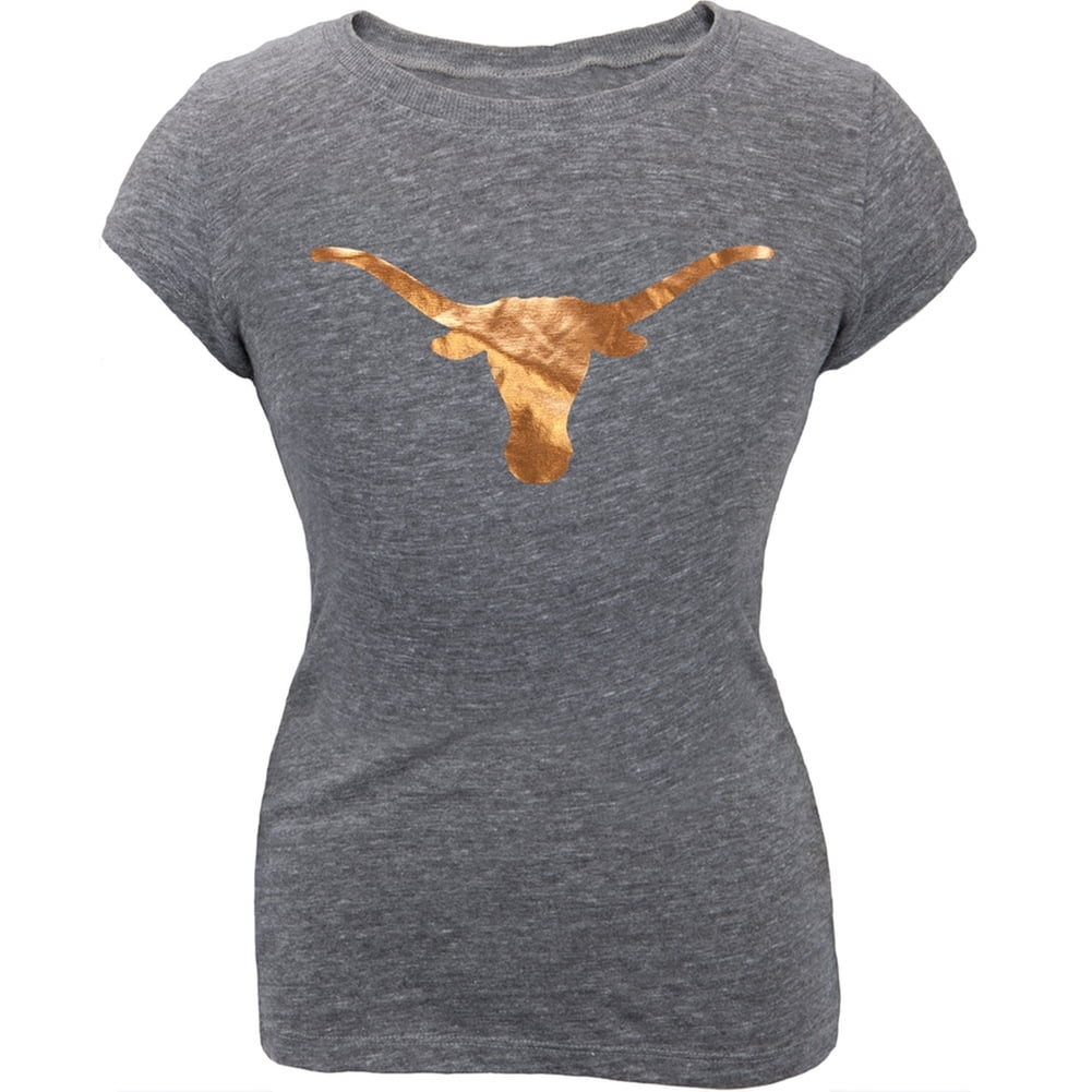 NCAA Maryland Terrapins Womens Tri Blend Deep V Short Sleeve Tee Small Premium Heather