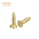 thumbnail image 3 of Tornillos de Latón para Madera 100uds M2.5 x 10mm Ranurado Plano Unique Bargains, 3 of 6