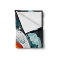 thumbnail image 2 of Whale Soft Flannel Fleece Blanket, Huge Whale Under the Sea and a Fishing Sailor in Big Ocean Image Print, Cozy Plush for Indoor and Outdoor Use, 60" x 80", Blue Dark Blue and White, by Ambesonne, 2 of 6