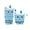 Blue, variant on Cute Telescopic Pencil Pouch Stand Up Zipper Storage for Office Travel Blue