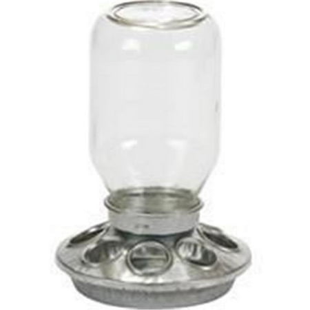 UPC: 0084369173629 | Miller Mfg Co Inc P-Mason Jar Baby Chick Feeder- Clear 1 Quart MJ9810
