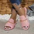 thumbnail image 5 of Quaouag Sandals Slides Womens Open Toe Mule Slip On Slide Shoes, 5 of 7