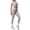 D7/Grey, variant on Afdoent Workout Sets For Women Solid Color Breathable Yoga Workout Running Gym Fitness Short Sleeve High Waisted Leggings 2 Piece Outfit Fashion Clothes