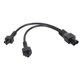 thumbnail image 1 of Cable de Alimentación Femenina IEC320 C6 Macho A Dual C5, IEC320 C6 A Dual C5 Y Splitter Flame Retardant 2.5A 250V Para Cáras Digitales, 1 of 7