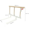 Foldable Bedside Safety Assist Handle Bed Rails for Elderly Seniors
