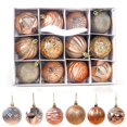 thumbnail image 1 of Decoración navideña, adornos colgantes de madera, bola navideña duradera hecha a mano redonda, 55mm, 12 unidades/caja 740227, 1 of 4