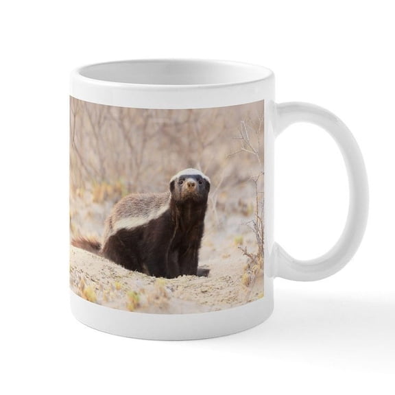CafePress - Honey Badger Mugs - 11 oz Ceramic Mug - Novelty Coffee Tea Cup