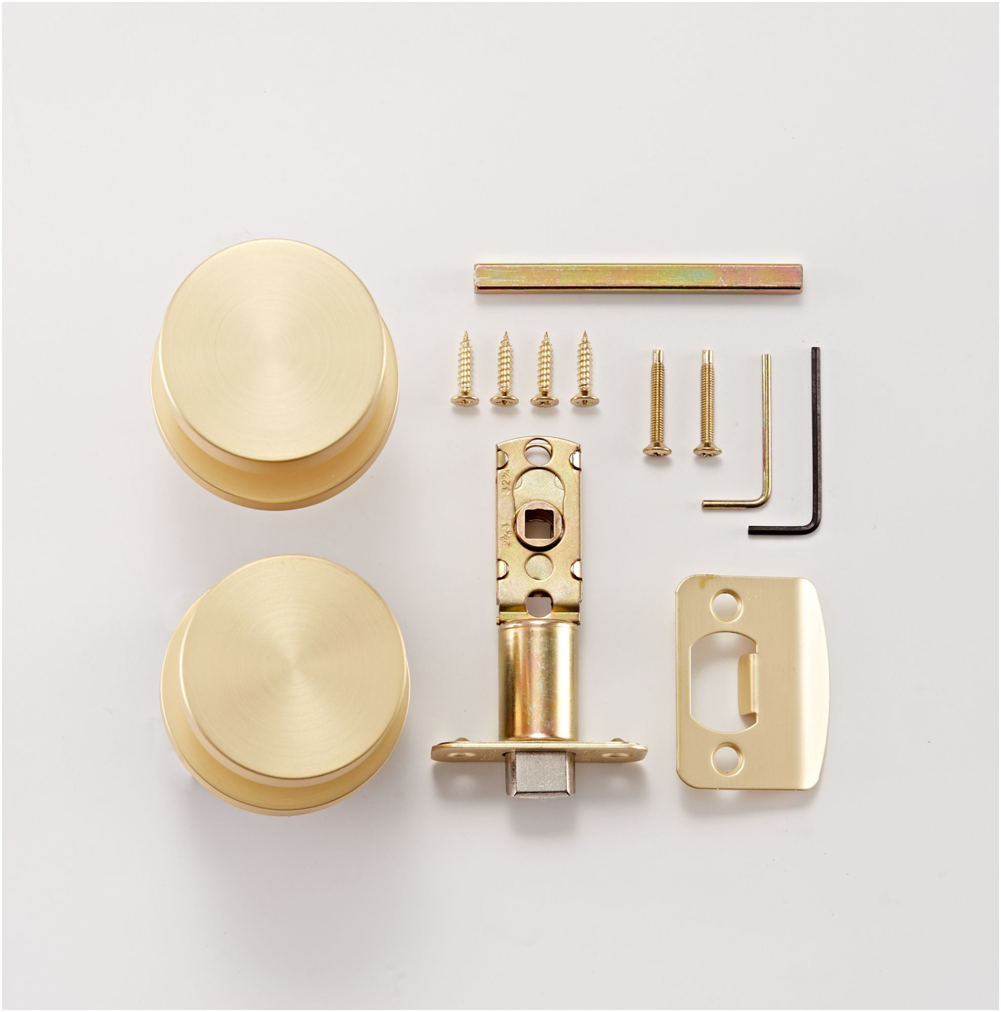 Sure-Loc ZH102-RD SB Zurich Privacy Door Knob Set - Brass