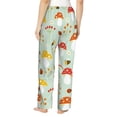 thumbnail image 3 of Balery Mushroom Bee print Women's Pajama Pants,Ultra Lightweight Pjs,Lounge Pant-Large, 3 of 9
