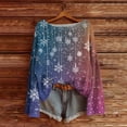 thumbnail image 1 of Horkkom Chandails de Noël pour Femmes Automne et Hiver Imprimé de Noël Manches Longues Col Rond Chandail TTG, 1 of 4