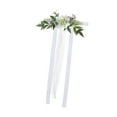 thumbnail image 2 of Flor de la silla de boda, flores artificiales, accesorio de fotografía, decoración de la silla del pasillo de boda Disposición floral Verde, 2 of 8