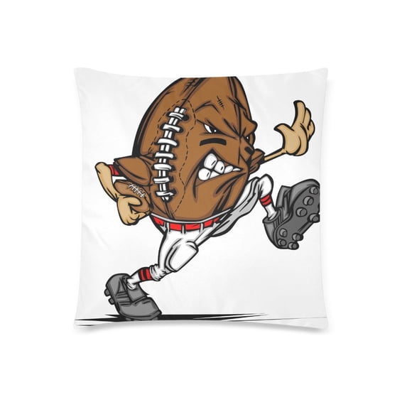 MKHERT American Football Ball Player Throw Pillowcase Pillow Cover Cushion Couver 18x18 inch