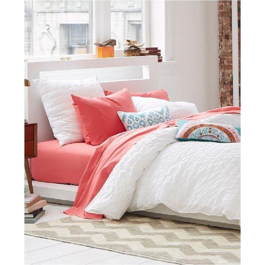 Bar Iii Box Pleat Comforter Twin Xl White Bedding Walmart Com