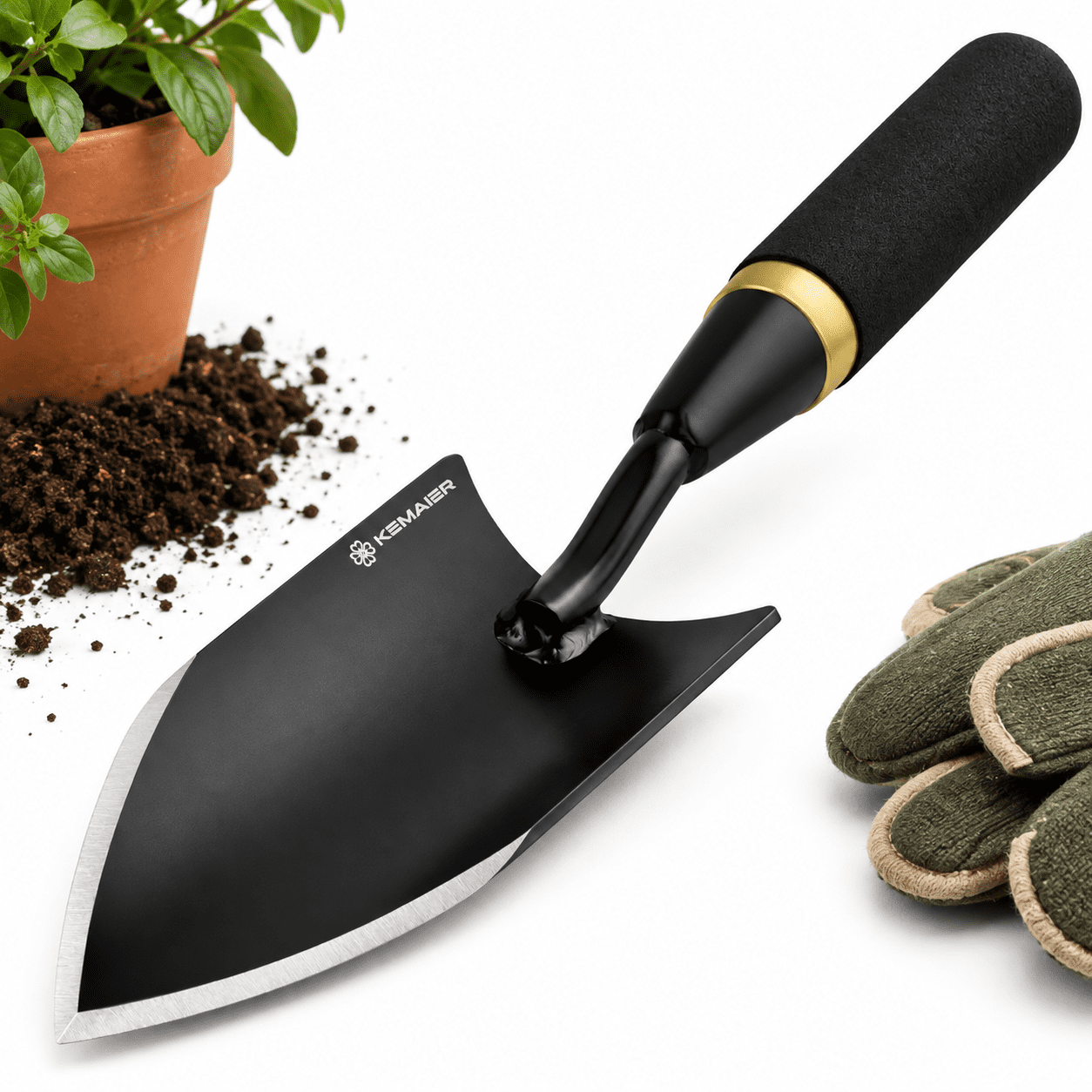 Heavy Duty Gardening Hand Trowel Carbon Steel Precision Digging & Weeding Garden Spade