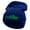 Royal, variant on Soldier Embroidered 12 Inch Long Knitted Beanie - Royal OSFM