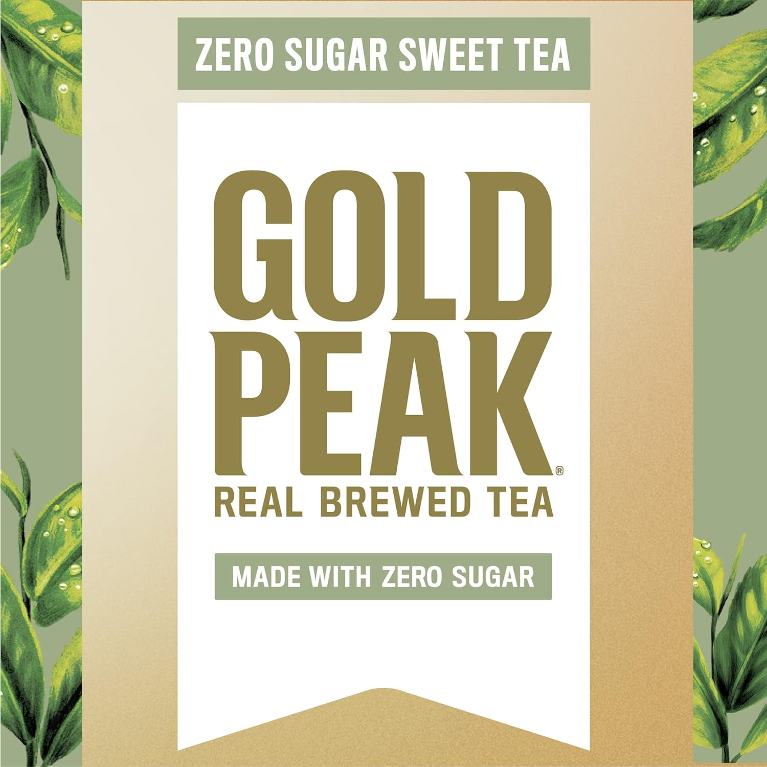 Gold Peak Tea Zero Sugar Sweet Tea 16.9 Fluid Ounce (2 Pack of 6)