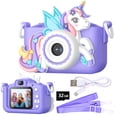 thumbnail image 1 of Cámara digital Wembley Unicorn para niños de 3 a 12 años con SD de 32 GB, 1 of 9