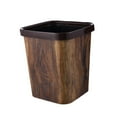 thumbnail image 4 of Contenedor de basura, bote de basura interior, sin tapa, cesto de papel de desecho grande y duradero, contenedor de basura para inodoro, para baños, d , Cuadrado 15L, 4 of 8