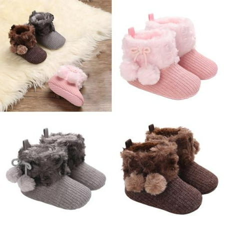 

Zhaomeidaxi Baby Girls Boys Booties Non-Slip Warm Snow Boots Infant Winter Shoes Newborn Toddler Prewalker Crib Shoes