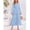 Light blue-XL, variant on Light Blue Long Sleeve Tiered Maxi Dress With Floral Embroidery
