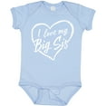 thumbnail image 3 of Inktastic I Love My Big Sis in White Chalk Heart Boys or Girls Baby Bodysuit, 3 of 5