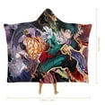 thumbnail image 2 of My Hero Academia Wearable Blanket Cloak Arctic Velvet Hooded Blanket Soft Fuzzy Hoodie Blanket Cape for Adults Kids 40"x50", 2 of 8