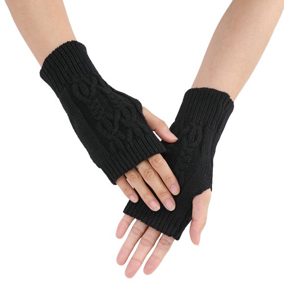 Ladies Warm Knit Fingerless Gloves Convertible Mittens Fashion Flowers Gloves Mittens Gloves Mittens Women Ski Gloves Mittens Men Gloves Mittens Men Gloves Mittens Convertible Gloves Mittens for Women