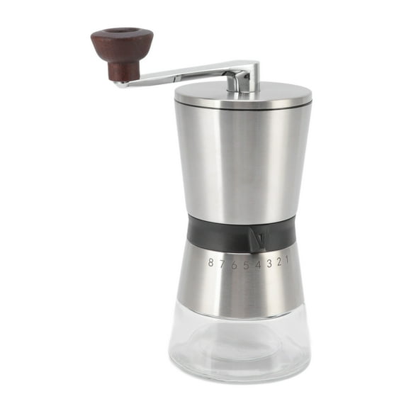 ZOUSSIQI Manual Coffee Grinder 304 Stainless Steel Adjustable Thickness Hand Crank Coffee Grinder Portable Outdoor Coffee Maker JU316-98862
