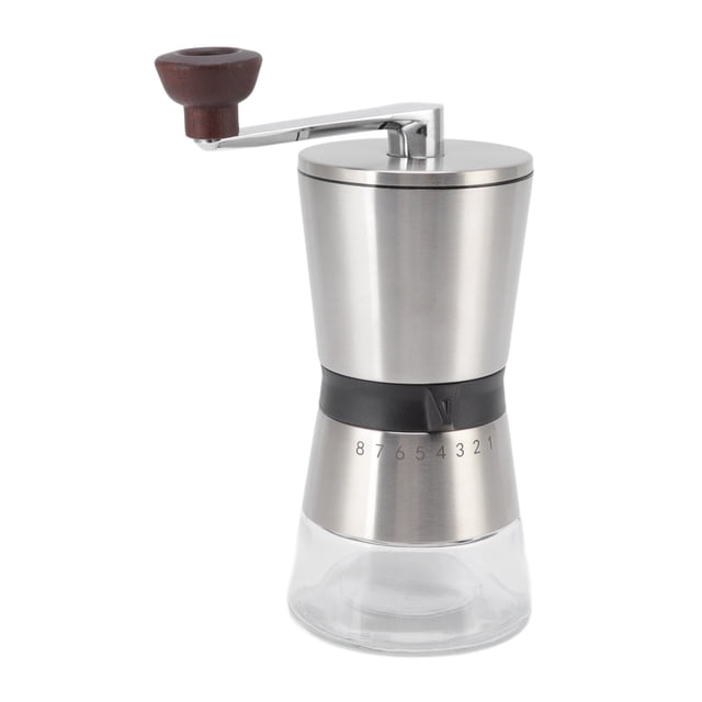 Molinillo de café manual de acero inoxidable 304, molinillo de café con manivela de espesor ajustable, cafetera portátil para exteriores