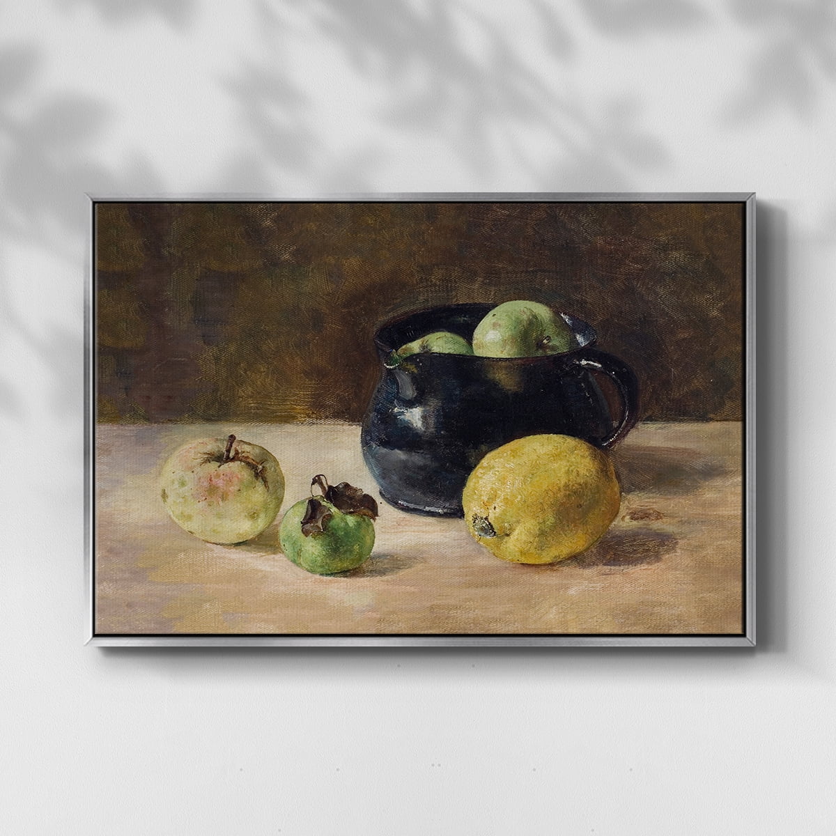 Vintage Botanical Print-LXVI By Wexford Home Framed in Silver Wood Gallery Wrapped Canvas 25 in. x 37 in.