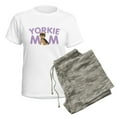 thumbnail image 5 of CafePress - Yorkie Mom Women's Light Pajamas - Women's Short Sleeve Print T-Shirt and Pants Light Cotton Pajama Set, 5 of 7