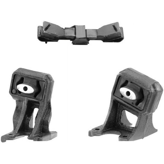 Engine Motor Mount and Transmission Mount Kit - 3-Piece - Compatible with 2006 - 2007 Dodge Ram 1500 RWD 5.7L V8 (Fits Crew Cab and Standard Cab Models Only)