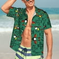thumbnail image 7 of Kll Men'S Hawaiian Shirt Short Sleeve Button Down Beach Shirts-Cartoon Air Transportation, 7 of 7