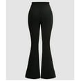 thumbnail image 3 of Maean Girls Bell Bottom Pant Flared Leg Lounge Pant Knit Stretchy Elastic Waist Slim Trousers, 3 of 4