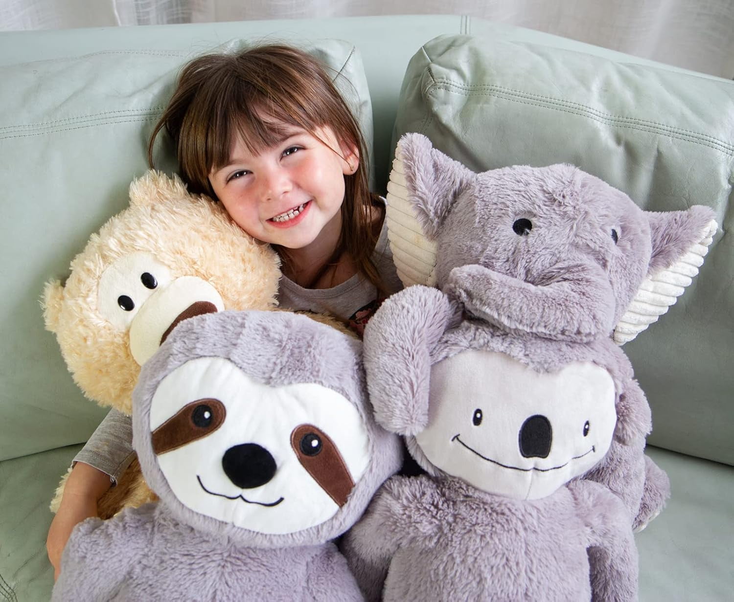 Schooled Weighted Plush Animal for Children, Calming Sensory Lap Stuffed Animal, Elephant
