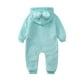 thumbnail image 4 of Body De Bebé Canastilla Onesies Para Niños Pequeños Niñas Color Felpa Lindo Oso Orejas Invierno Grueso Mantener Caliente Mono Mameluco Azul Claro Odeerbi LM103-3740, 4 of 9