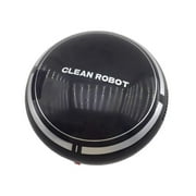 Auto Dust Cleaner Robot Robotic Vacuum Cleaner USB Charging Intelligent Cartoon Sweep Robot Mini Wireless Clean Robot (Black)