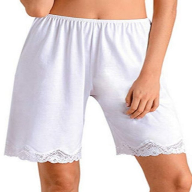 CHOK Culottes Slip pour Femmes Dentelle Snip-it Jupon Bloomer Demi Slip Shorts Pantalon de Pyjama Ample