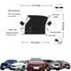 thumbnail image 5 of Protector de nieve para coche, 6 ganchos, antirrobo, para parabrisas delantero, antirrobo, con espejo retrovisor, parasol, 5 of 9
