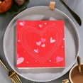 thumbnail image 6 of Fmbmuo Valentine's Day Printed Napkins - Multi-Use Disposable Napkins for Kitchen, Party & Dinner - Decorative Tissue Napkins as Fun Gift for Guests, 6 of 6