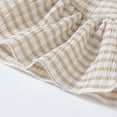 thumbnail image 5 of KPOPLK Toddler Girl Summer Clothes Tank Tops Gingham Pants Little Girls' Clothing Sets Boho Cute 2 Piece Outfits(Khaki#3,4-5 Years), 5 of 9