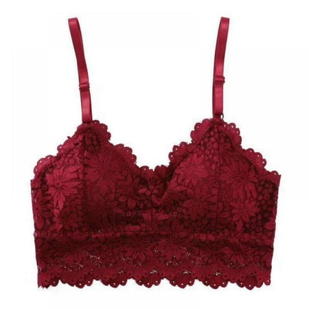 

Womens Sexy Lace Backless Bralette Bra Vest Tube top 3/4Cup Fit 70A/B/C/D 75A/B/C 80A/B