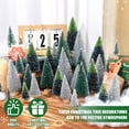thumbnail image 3 of Miniárboles de Navidad artificiales Hatisan con base de madera, 30 unidades, 3 of 7